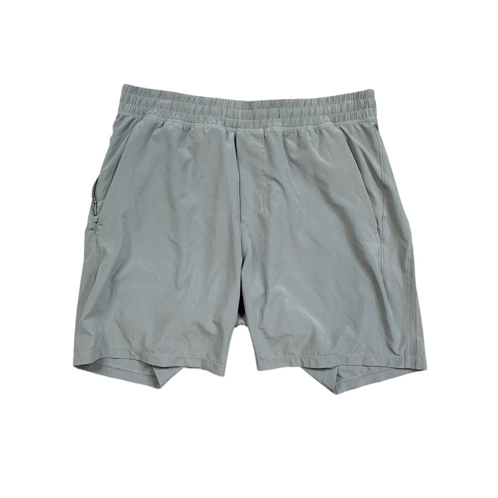 Lululemon Shorts Mens Large Blue-Gray Pace Breaker Inner Lined Running Training